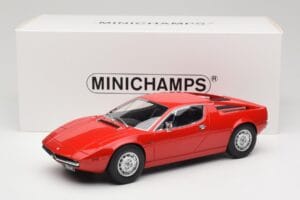 Maserati Merak Червен Minichamps 1:18 107123761 Смола — снимка 6 от 6