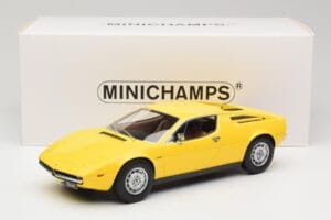 Maserati Merak Жълт Minichamps 1:18 107123760 Смола — снимка 6 от 6