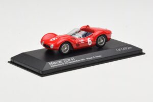 Maserati Tipo 61 #6 R. Penske SCCA National Race Meadowdale 1961 Minichamps 1:43 400611206 Метал — снимка 2 от 4
