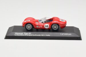 Maserati Tipo 61 #98 C. Shelby Times Mirror Grand Prix Riverside 1960 Minichamps 1:43 400601298 Метал