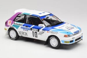 Mazda 323 GTX #10 T. Makinen / S. Harjanne 1000 Lakes Rally 1991 Otto 1:18 OT1099 Смола — снимка 4 от 6