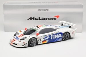 McLaren F1 GTR BMW Motorsport #42 J. Lehto / S. Soper / N. Piquet 24 Hours of Le Mans 1997 Minichamps 1:18 530133742 Метал — снимка 8 от 8