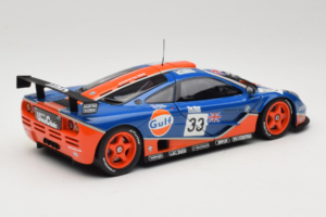McLaren F1 GTR Gulf #33 R. Bellm / M. Weaver / J-J. Lehto 24 Hours of Le Mans 1996 UT Models 1:18 530161833 Метал — снимка 3 от 8