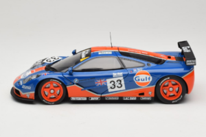 McLaren F1 GTR Gulf #33 R. Bellm / M. Weaver / J-J. Lehto 24 Hours of Le Mans 1996 UT Models 1:18 530161833 Метал — снимка 4 от 8