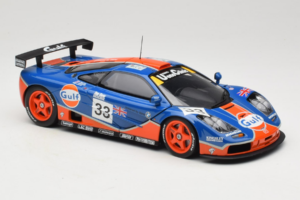 McLaren F1 GTR Gulf #33 R. Bellm / M. Weaver / J-J. Lehto 24 Hours of Le Mans 1996 UT Models 1:18 530161833 Метал — снимка 6 от 8