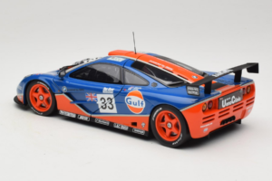 McLaren F1 GTR Gulf #33 R. Bellm / M. Weaver / J-J. Lehto 24 Hours of Le Mans 1996 UT Models 1:18 530161833 Метал — снимка 7 от 8