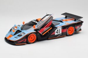 McLaren F1 GTR Gulf #41 P. Gounon / S. Oloffson 24 Hours of Le Mans 1997 Minichamps 1:18 530133741 Метал — снимка 2 от 8