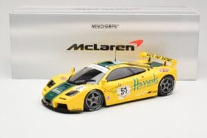 McLaren F1 GTR Harrods Mach One Racing #51 A. Wallace / D. Bell / J. Bell 24 Hours of Le Mans 1995 Minichamps 1:18 530133551  — снимка 8 от 8