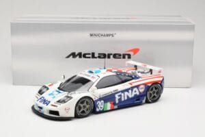 McLaren F1 GTR Team Bigazzi #39 N. Piquet / A. Cecotto / D. Sullivan 24 Hours of Le Mans 1996 Minichamps 1:18 530133639 Метал — снимка 8 от 8
