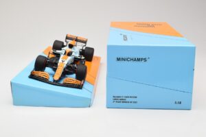 McLaren MCL35M #4 L. Norris 3rd Place Monaco GP 2021 Minichamps 1:18 533212402 Метал — снимка 6 от 6