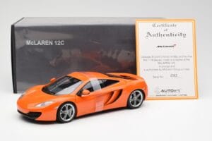 McLaren MP4-12C Оранжев AUTOart 1:18 76006 Метал — снимка 8 от 8