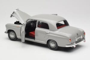 Mercedes 180 W120 Ponton Graphite Grey Revell 1:18 08974 Метал — снимка 5 от 8