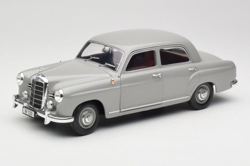 Mercedes 180 W120 Ponton Graphite Grey Revell 1:18 08974 Метал