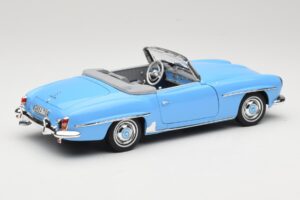 Mercedes 190 SL W121 Светлосиньо Norev 1:18 183400 Метал — снимка 3 от 8