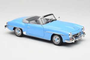 Mercedes 190 SL W121 Светлосиньо Norev 1:18 183400 Метал — снимка 6 от 8