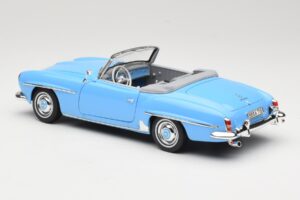 Mercedes 190 SL W121 Светлосиньо Norev 1:18 183400 Метал — снимка 7 от 8