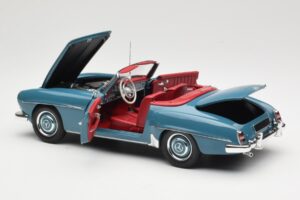 Mercedes 190 SL W121 Синьо Minichamps 1:18 103037033 Метал — снимка 5 от 8