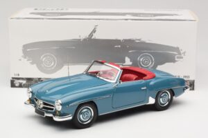 Mercedes 190 SL W121 Синьо Minichamps 1:18 103037033 Метал — снимка 8 от 8