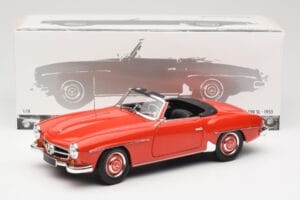 Mercedes 190 SL W121 Guards Red Minichamps 1:18 100037032 Метал — снимка 8 от 8