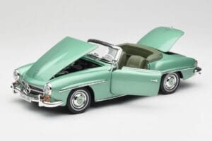 Mercedes 190 SL W121 Светлозелен Металик Norev 1:18 183401 Метал — снимка 2 от 9