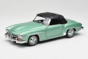 Mercedes 190 SL W121 Светлозелен Металик Norev 1:18 183401 Метал — снимка 3 от 9