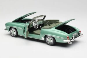 Mercedes 190 SL W121 Светлозелен Металик Norev 1:18 183401 Метал — снимка 6 от 9