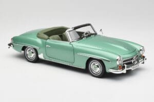 Mercedes 190 SL W121 Светлозелен Металик Norev 1:18 183401 Метал — снимка 7 от 9