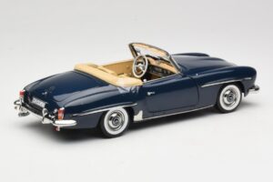 Mercedes 190 SL W121 Middle Blue Norev 1:18 183403 Метал — снимка 3 от 8