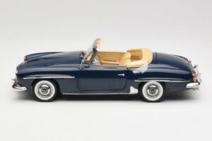 Mercedes 190 SL W121 Middle Blue Norev 1:18 183403 Метал — снимка 4 от 8
