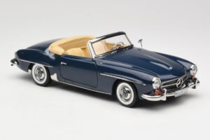 Mercedes 190 SL W121 Middle Blue Norev 1:18 183403 Метал — снимка 6 от 8