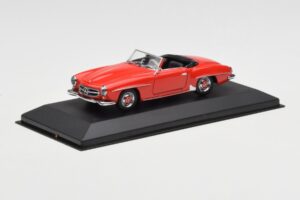 Mercedes 190 SL W121 Червен Minichamps 1:43 940033131 Метал — снимка 2 от 4
