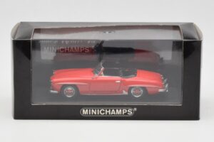 Mercedes 190 SL W121 Червен Minichamps 1:43 940033131 Метал — снимка 4 от 4
