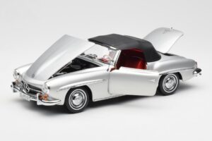 Mercedes 190 SL W121 Сребрист Norev 1:18 B660640604 Метал — снимка 2 от 8