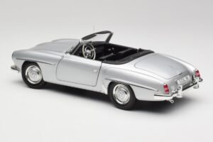 Mercedes 190 SL W121 Сребристо Сив Minichamps 1:18 100037031 Метал — снимка 7 от 8