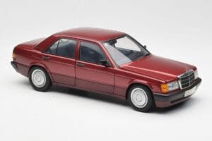 Mercedes 190E W201 2.0 Червен Dealer Edition AUTOart 1:18 B66040383 Метал — снимка 6 от 8