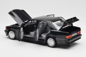 Mercedes 190E 2.3-16 W201 Черен Дилърско Издание Norev 1:18 B66040663 Метал — снимка 5 от 8