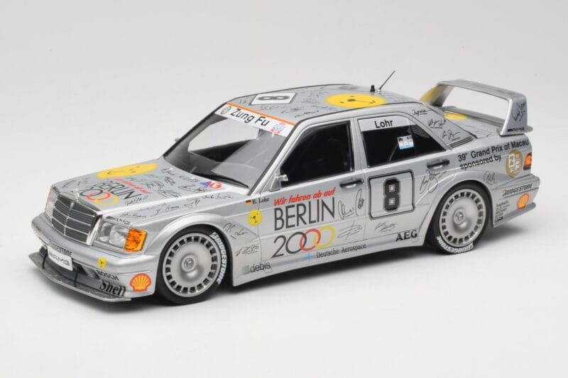 Mercedes 190E 2.5-16 EVO II W201 #8 Zung Fu E. Lohr Guia Race Macau 1992 Minichamps 1:18 155923608 Метал