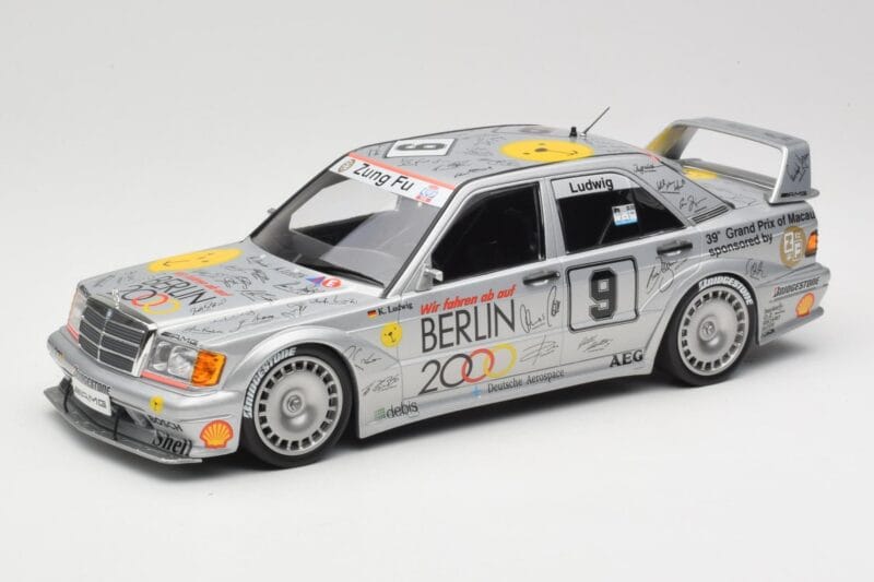 Mercedes 190E 2.5-16 EVO II W201 #9 Zung Fu K. Ludwig Guia Race Macau 1992 Minichamps 1:18 155923609 Метал