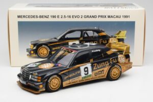 Mercedes 190E 2.5-16 Evo II #9 K. Ludwig Macau GP 3rd Place 1991 AUTOart 1:18 89135 Метал — снимка 8 от 8