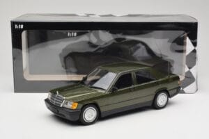 Mercedes 190E W201 Зелен Металик Minichamps 1:18 155037001 Метал — снимка 6 от 6