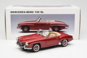 Mercedes 190SL W198 Червен AUTOart 1:18 76116 Метал — снимка 8 от 8
