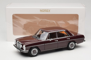 Mercedes 200 W115 Тъмночервенокафяв Norev 1:18 183778 Метал — снимка 8 от 8