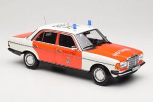 Mercedes 200 W123 Линейка Бял Norev 1:18 183834 Метал — снимка 4 от 8