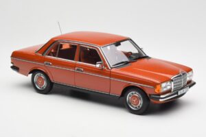 Mercedes 200 W123 English Червен Дилърско Издание Norev 1:18 B66040653 Метал — снимка 6 от 8