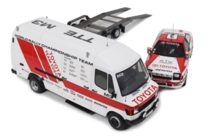 Mercedes 208D + Toyota Celica ST165 Gr.A RAC Safari 1990 Otto 1:18 OT480 Смола — снимка 2 от 4