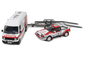 Mercedes 208D + Toyota Celica ST165 Gr.A RAC Safari 1990 Otto 1:18 OT480 Смола — снимка 3 от 4
