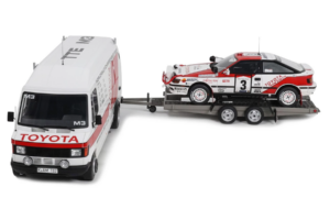 Mercedes 208D + Toyota Celica ST165 Gr.A RAC Safari 1990 Otto 1:18 OT480 Смола