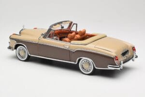 Mercedes 220 SE W128 Кабриолет Бронзово Червен Sun Star 1:18 3572 Метал — снимка 7 от 8