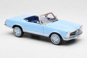 Mercedes 230 SL W113 Pagoda Horizon Син Дилърско Издание Norev 1:18 B66040633 Метал — снимка 8 от 10