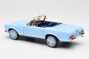 Mercedes 230 SL W113 Pagoda Horizon Син Дилърско Издание Norev 1:18 B66040633 Метал — снимка 9 от 10